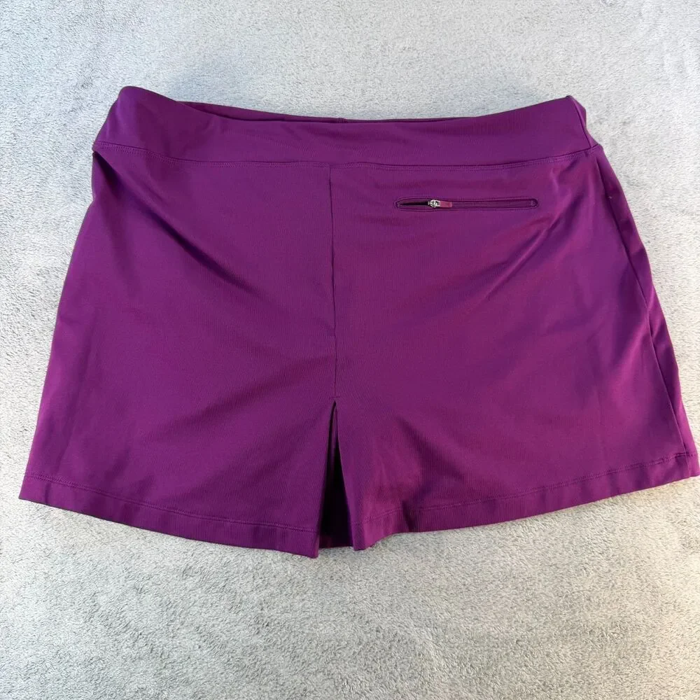 Nike Golf Dri-FIT Skort Womens XL Purple Athletic Tennis Golf Skirt Short Combo